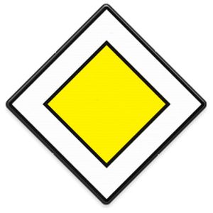 Voorrangsweg bord B1